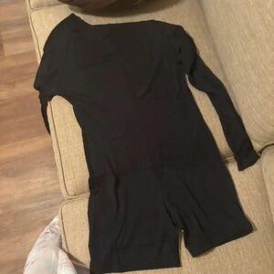 Yoga Women's Black Long Sleeve Bodysuit